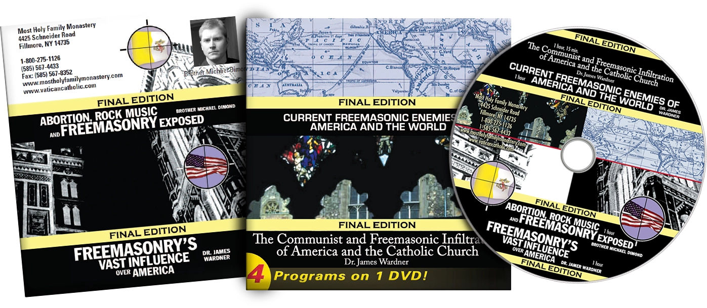 Freemasonic Infiltration of the Catholic Church – 4 Videos In 1 DVD